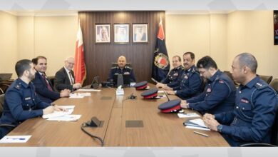 رئيس الأمن العام يستقبل نائب رئيس جامعة هيدرسفيلد البريطانية