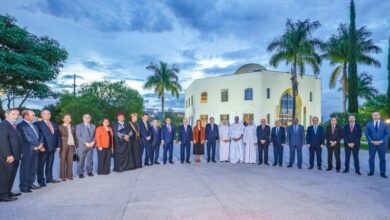 سفير مملكة البحرين في برازيليا يشارك في مأدبة العشاء أقيمت على شرف الرئيس البرازيلي في سفارة دولة فلسطين