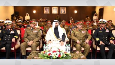 الشيخ محمد بن خليفة آل خليفة يفتتح قاعة اللواء الركن الشيخ عبدالعزيز بن أحمد آل خليفة