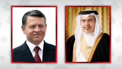 سمو ولي العهد رئيس مجلس الوزراء يعزي العاهل الأردني في وفاة والد الأميرة رجوة الحسين